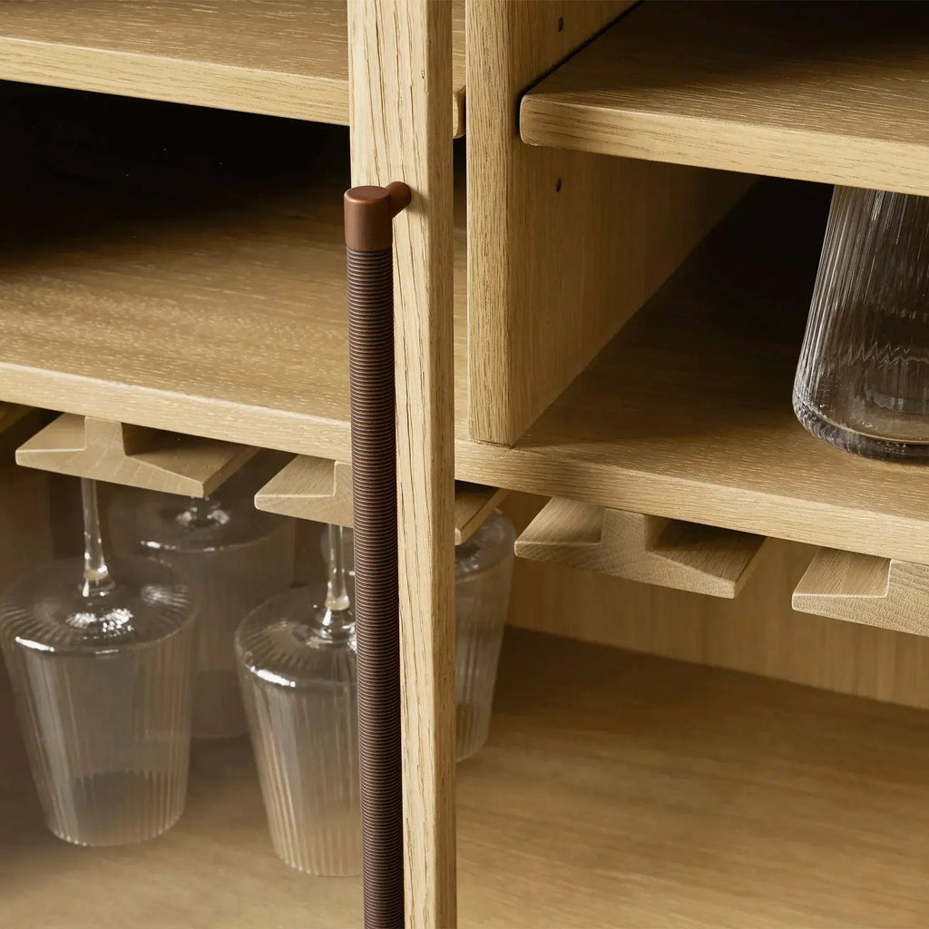 Hattie Low Bar Cabinet in Oak 36-Inchw