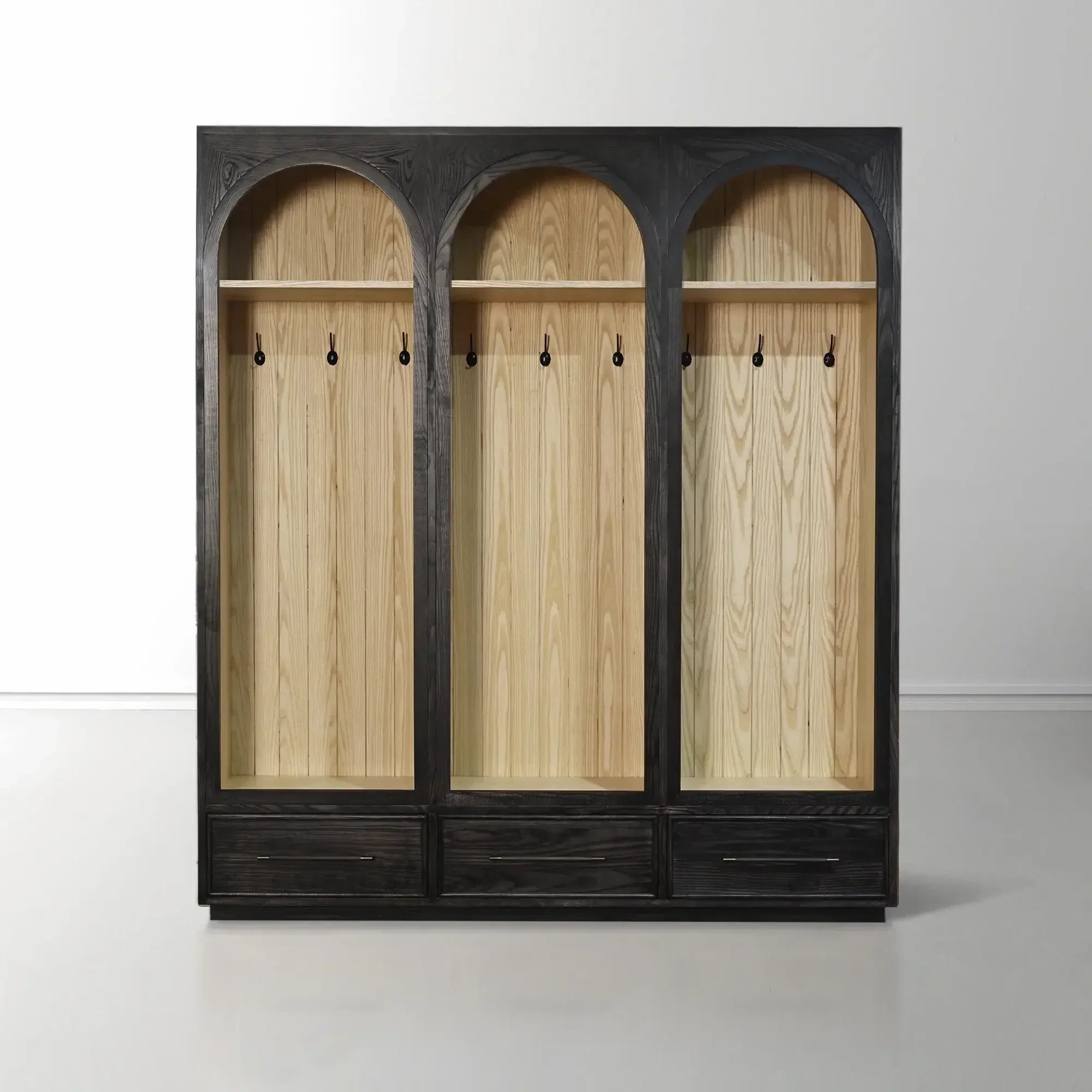 Hattie Triple Entryway Cabinet in Oak 69.75-Inchw