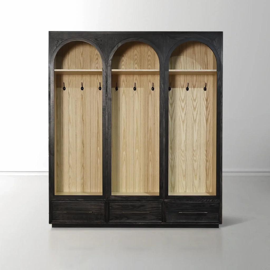 Hattie Triple Entryway Cabinet in Oak 69.75-Inchw