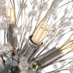 Dandelion Chandelier Sputnik Sphere in Firework Shape Modern Ceiling Light