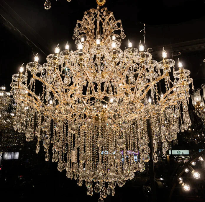 Classic Modern Multi-Layers Crystal Chandelier for Staircase / foyer / villa