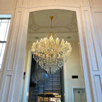 Classic Modern Multi-Layers Crystal Chandelier for Staircase / foyer / villa