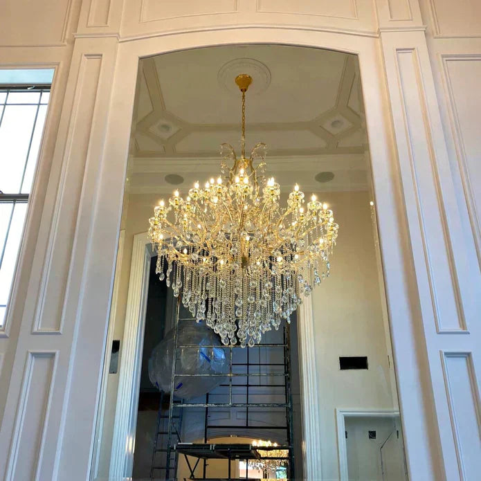 Classic Modern Multi-Layers Crystal Chandelier for Staircase / foyer / villa
