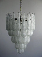 Murano Chandelier – Drop – 52 Glasses – Transparent