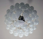 Murano Chandelier – Drop – 52 Glasses – Transparent