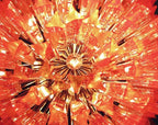 Murano Glass Chandelier – 184 Prisms – Pink