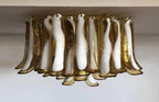 Murano Glass Chandelier – 64 Petals – Caramel