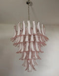 Murano Glass Chandelier – 75 Petals – Pink