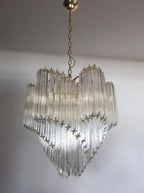 Murano Glass Chandelier – Viennetta -114 Prims – Transparent