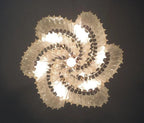 Murano Glass Chandelier – Viennetta -114 Prims – Transparent
