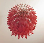 Murano Glass Chandelier – Triedri – Pink – 242 Prisms