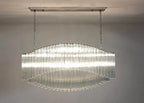 Murano Glass Chandelier – Pagoda – 292 Prisms – Transparent