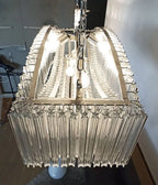 Murano Glass Chandelier – Pagoda – 292 Prisms – Transparent