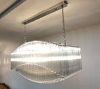 Murano Glass Chandelier – Pagoda – 292 Prisms – Transparent