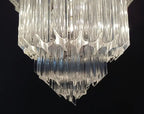Murano Glass Chandelier – 112 Prisms – Transparent