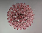 Murano Chandelier – Poliedri -140 Glass – Pink