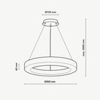 Halo Ring Alabaster Natural Stone Chandelier