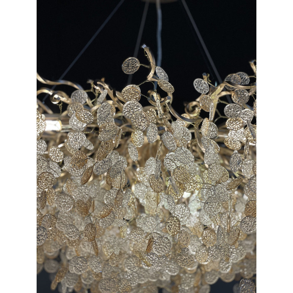 Organic Branch Round Penny Chandelier