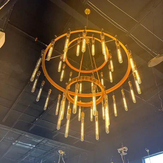 Retro-Inspired Metal Pendant Light Chandelier for Living Room / bedroom / staircase / villa
