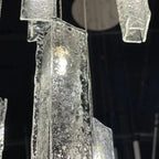 Art Design 1 / 25 / 60 / 84-Light Colorful Rectangle Cluster Glass Tile Pendant / chandelier