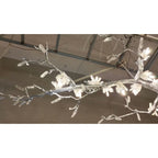 Selenite Crystal Blossom Branching Tree Chandelier