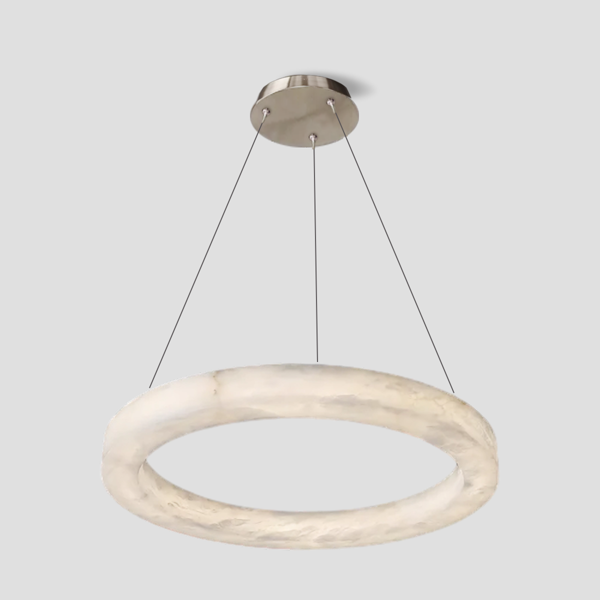 Glacera Alabaster Round Chandelier 19-Inch27-Inch36-Inch60-Inch