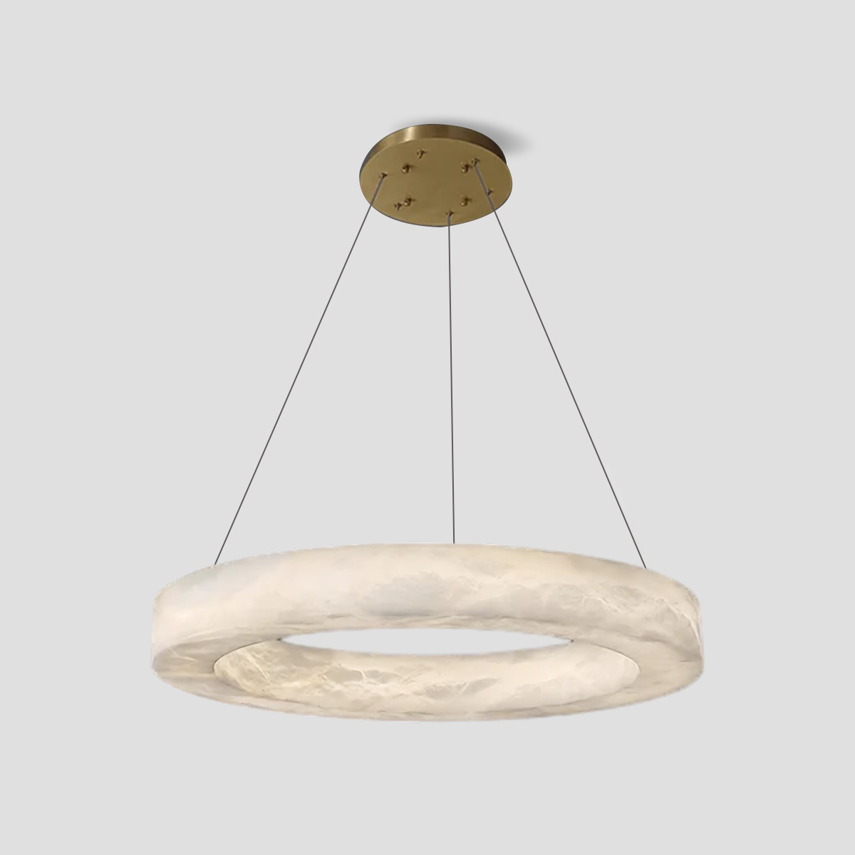 Glacera Alabaster Round Chandelier 19-Inch27-Inch36-Inch60-Inch