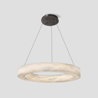 Glacera Alabaster Round Chandelier 19-Inch27-Inch36-Inch60-Inch