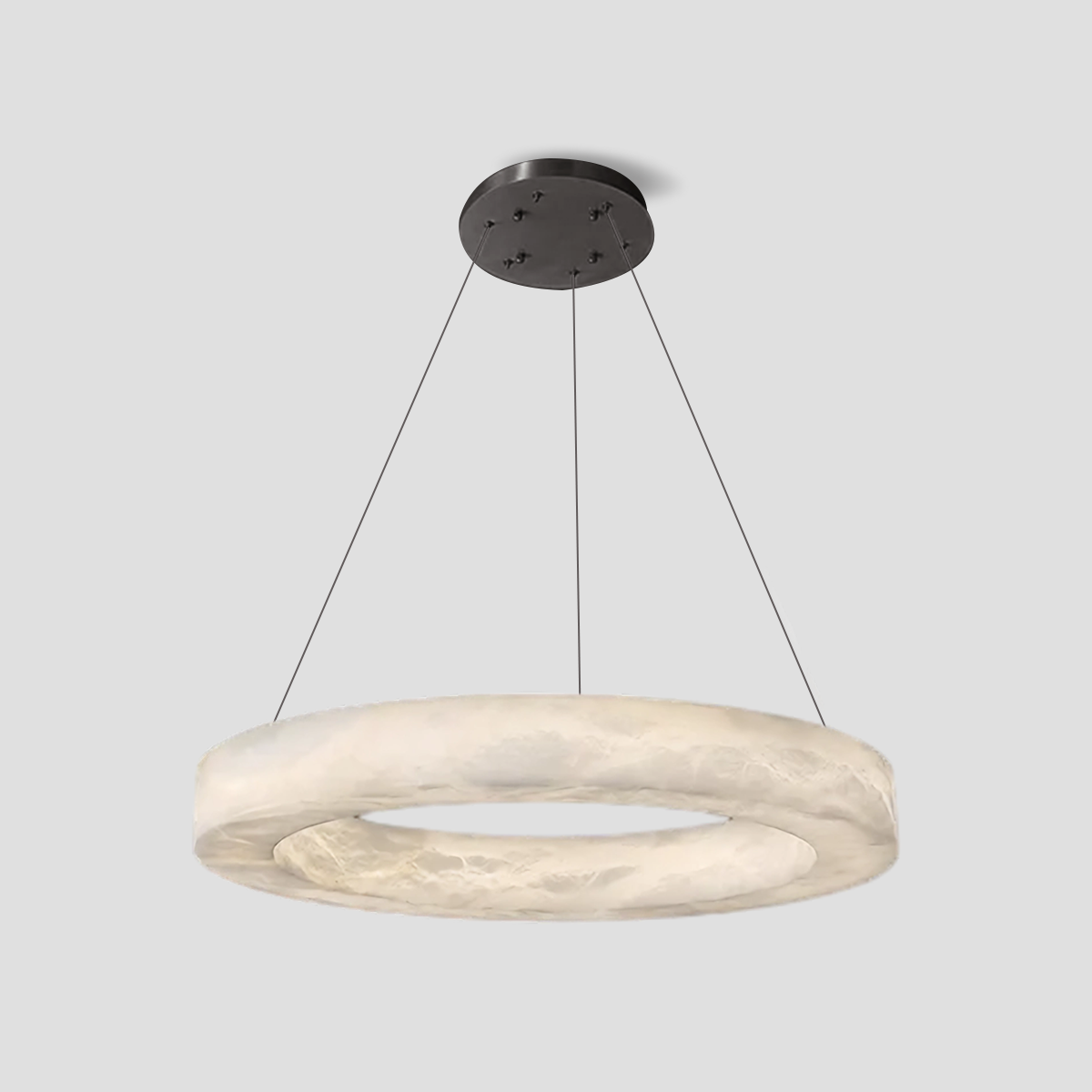Glacera Alabaster Round Chandelier 19-Inch27-Inch36-Inch60-Inch
