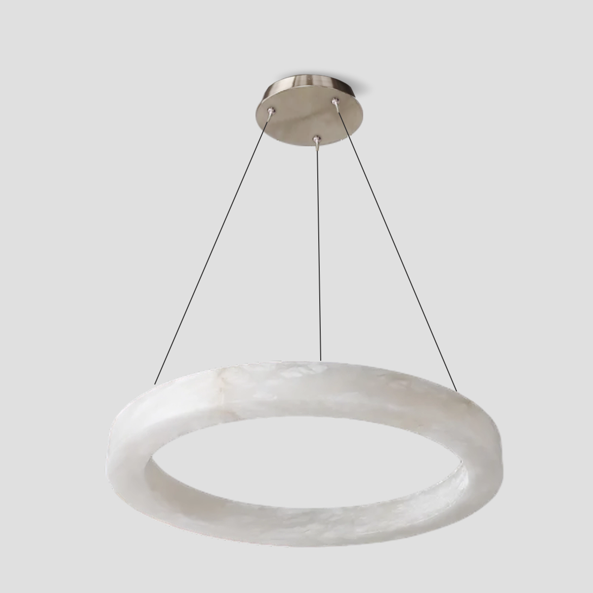 Glacera Alabaster Round Chandelier 19-Inch27-Inch36-Inch60-Inch