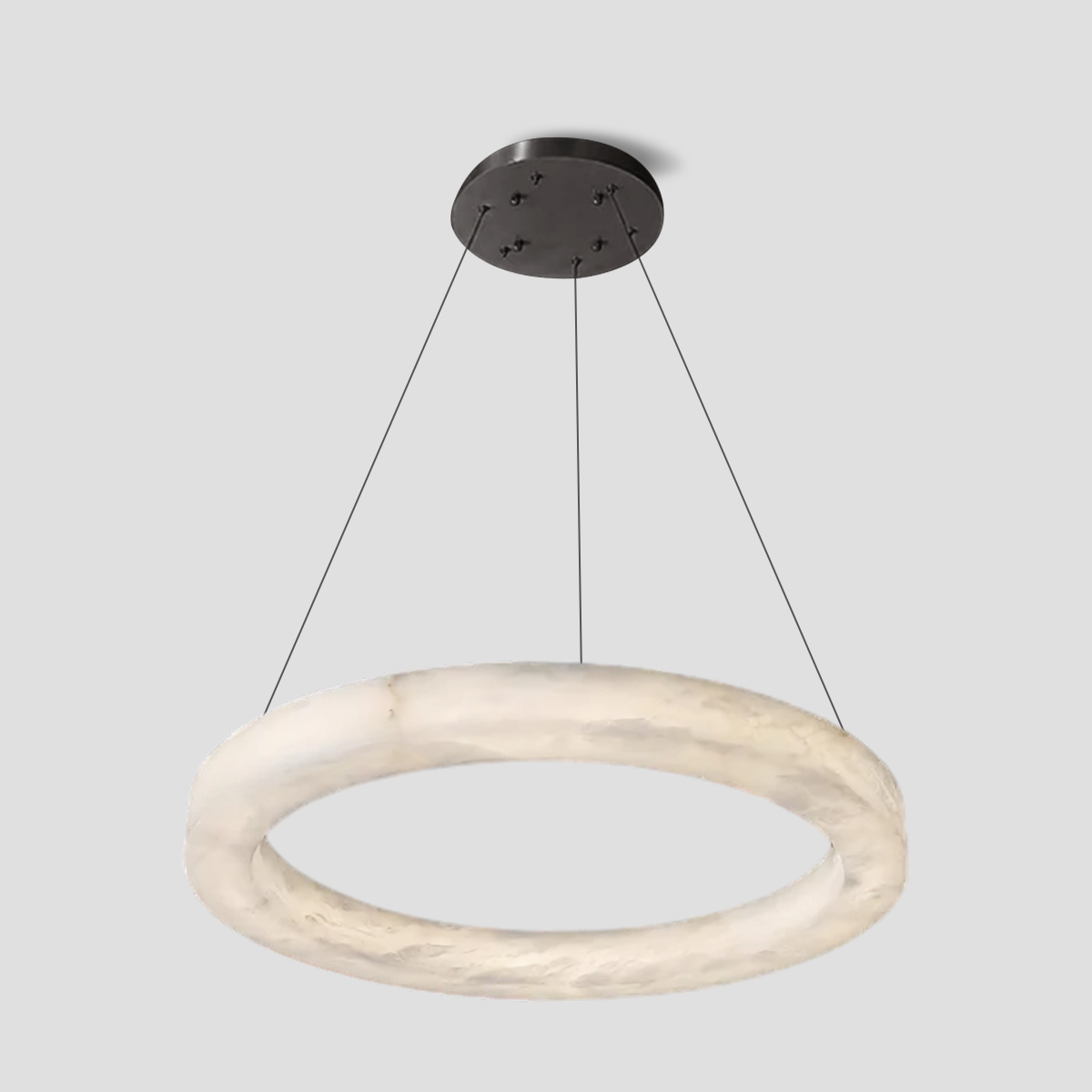 Glacera Alabaster Round Chandelier 19-Inch27-Inch36-Inch60-Inch