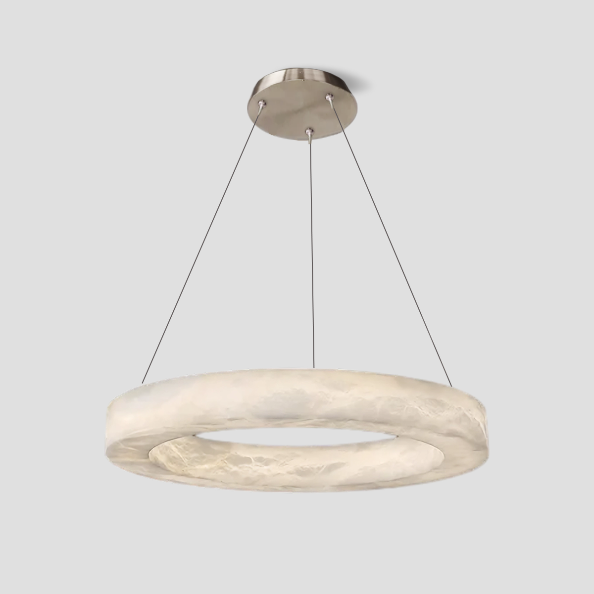 Glacera Alabaster Round Chandelier 19-Inch27-Inch36-Inch60-Inch