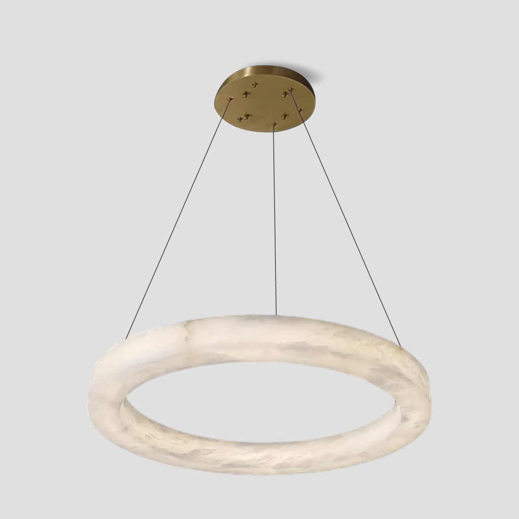 Glacera Alabaster Round Chandelier 19-Inch27-Inch36-Inch60-Inch