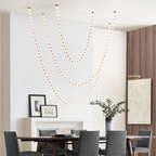 Creative Glass Pearl Necklace Pendnat Chandelier for Living / dining Room / staircase