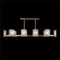 Claritas Ten-Light Horizontal Chandelier, Brass