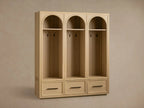 Hattie Triple Entryway Cabinet in Oak 69.75-Inchw