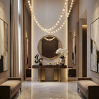 Creative Glass Pearl Necklace Pendnat Chandelier for Living / dining Room / staircase