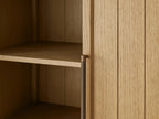 Hattie Accent Cabinet in Oak 36-Inchw 46-Inchw