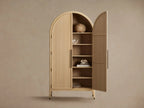 Hattie Accent Cabinet in Oak 36-Inchw 46-Inchw