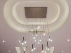Bellini Rectangular Tubular Pendant Light Chandelier