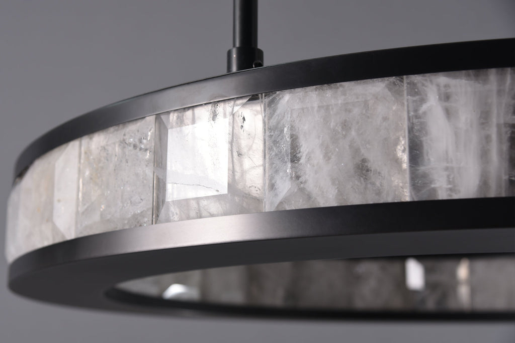 Rolantis -O Rock Crystal Pendant Bronze