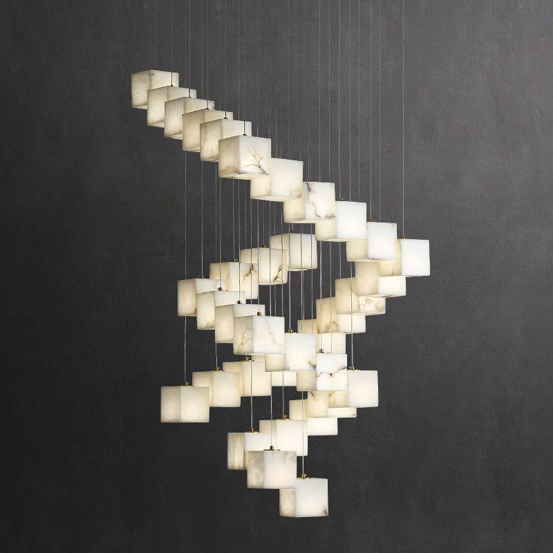 Kybos Alabaster Chandelier Light