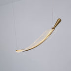 Leaf Crystal Spiral LED Chandelier