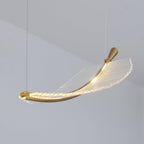 Leaf Crystal Spiral LED Chandelier