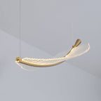 Leaf Crystal Spiral LED Chandelier
