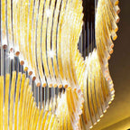 Long Stair Crystal Chandelier
