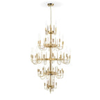 Luxury 5-Tier Crystal Rods Luxury Gala Chandelier
