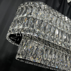 Stunning Modern Rectangle Ceiling Light Crystal Chandelier for Dining Table / coffee Table / living Room /