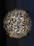 Luxury Glass Leaves Floating Chandelier with High-Quality Finish for Hotel, Villa, Living Room