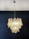 Murano Chandelier – Rondini – 41 Glass Leaves – Transparent